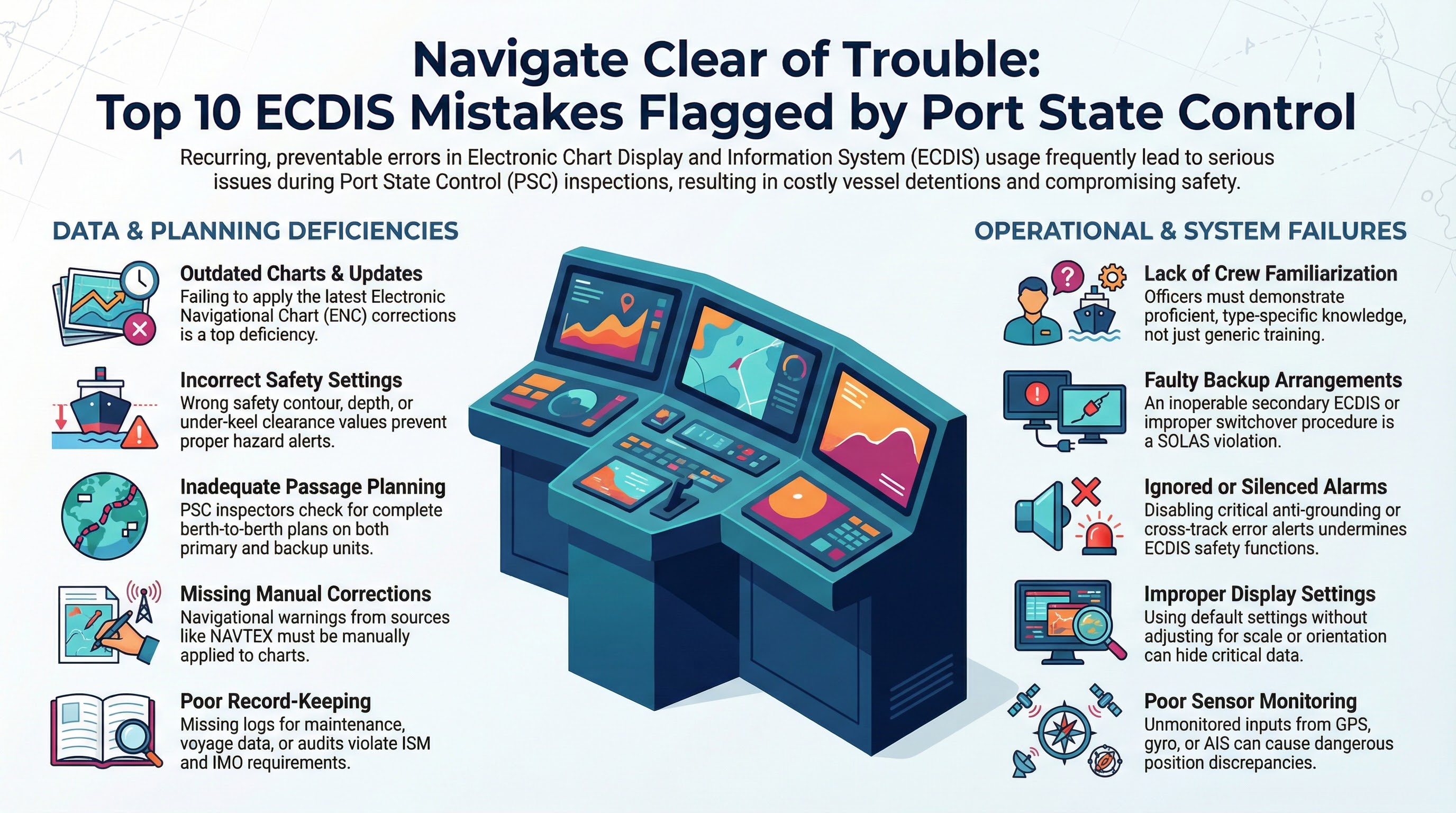 Media for Top 10 ECDIS Mistakes Leading to Serious Port State Control Issues in 2025