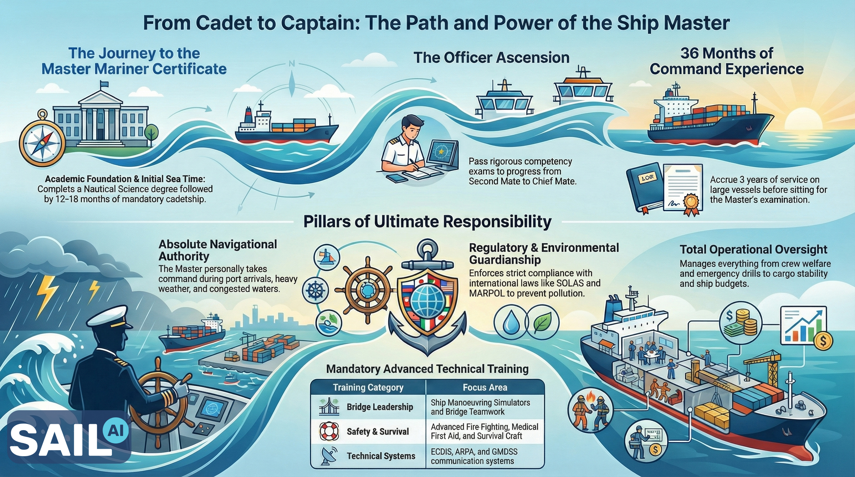 Media for Key Responsibilities and Leadership Role of the Ship Master in the Merchant Navy