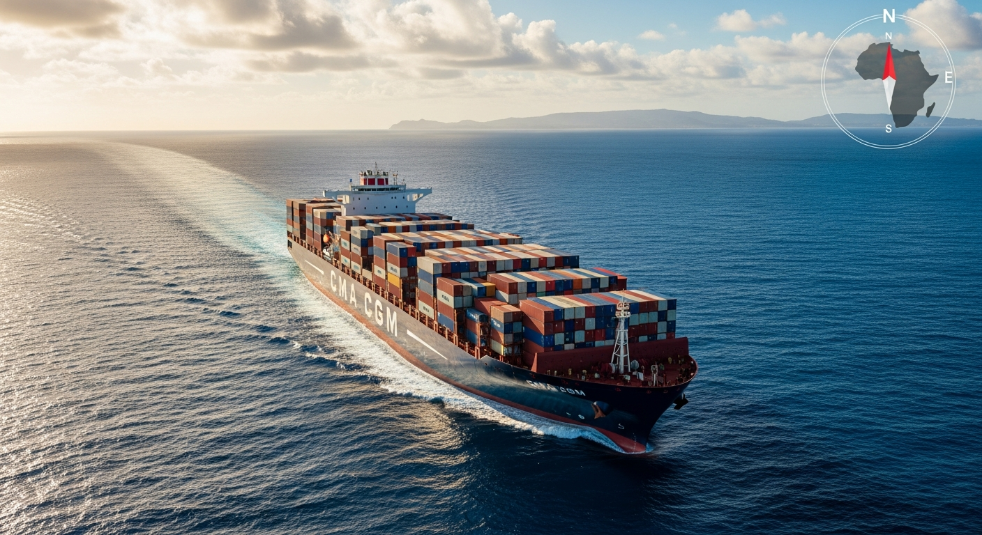 Media for CMA CGM Decides to Reroute Key Services via Cape of Good Hope Due to Ongoing Geopolitical Risks