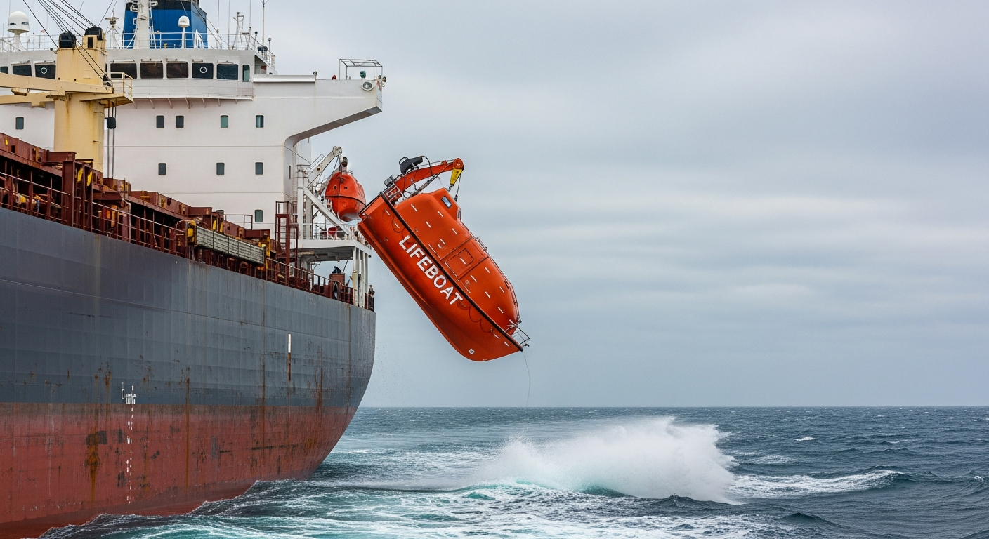 Media for Safety Alert: Preventing Unintended Launches of Free-Fall Lifeboats